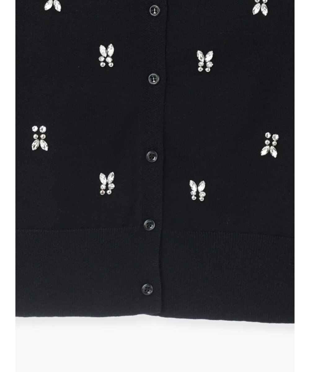 Te chichi ビジューニットコンパクトカーディガン 