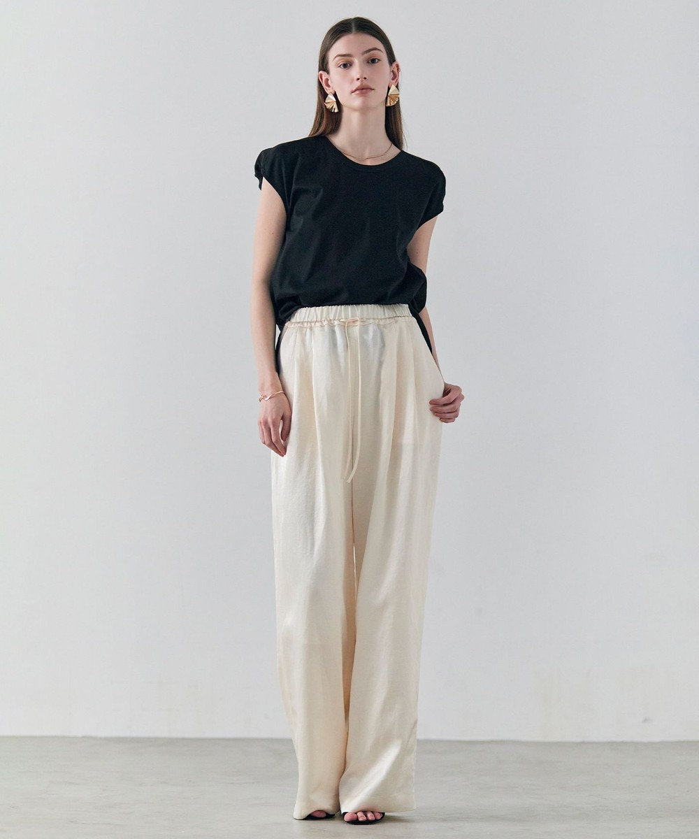 BEIGE， ZEOLITE / バックツイスト コンビトップス 