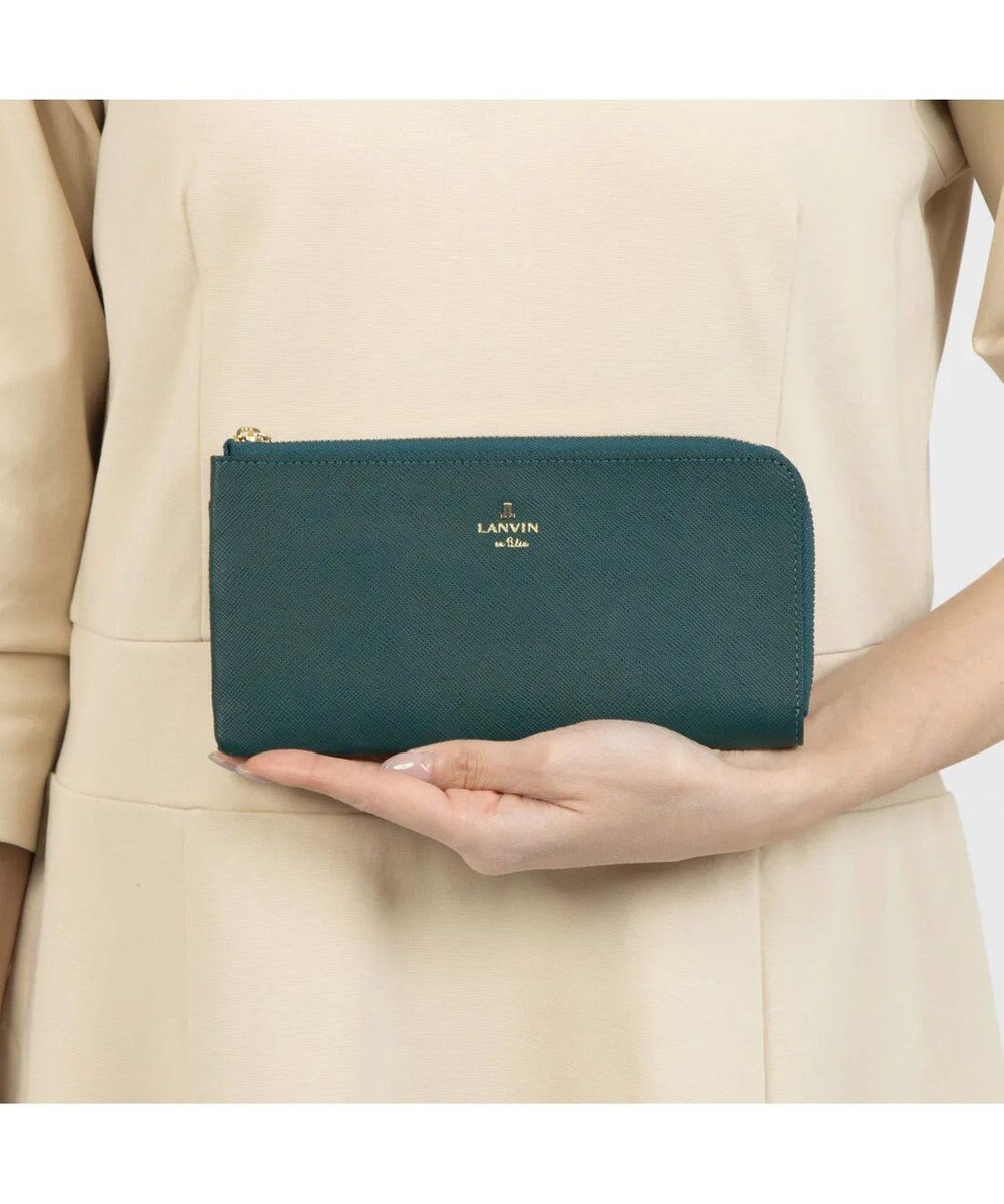 LANVIN en Bleu リュクサンブール Lファスナー長財布 