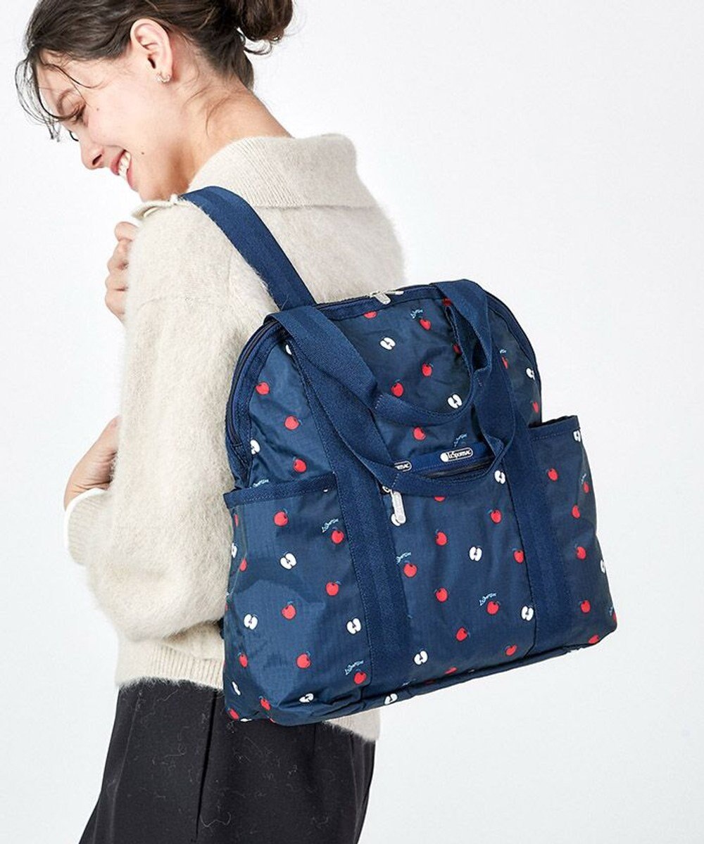 LeSportsac DOUBLE TROUBLE BACKPACK/レッドデリシャスネイビー レッドデリシャスネイビー