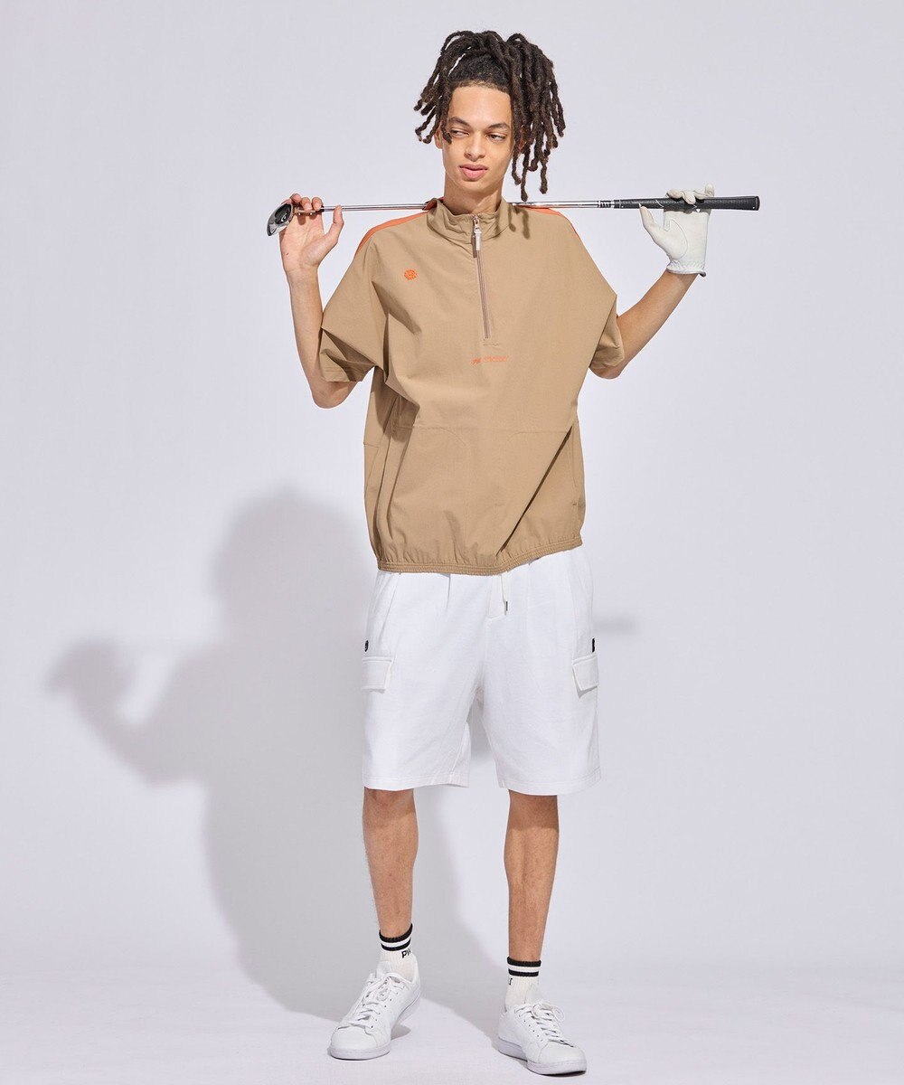 PW CIRCULUS 【MEN】パッカブルハーフジップ ゴルフ 