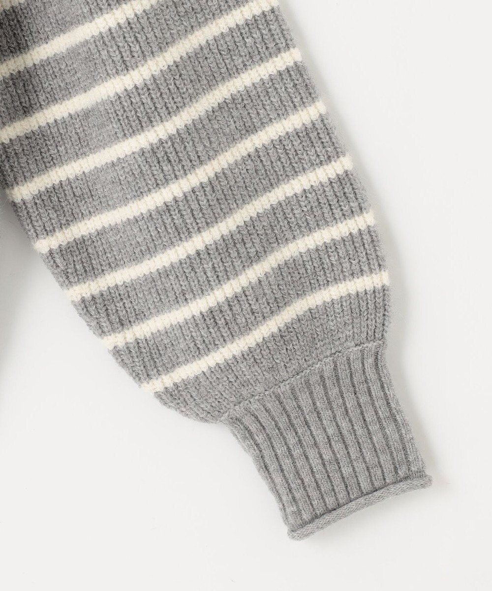 ANY SIS 【洗える】ハイネックボーダー ニット 