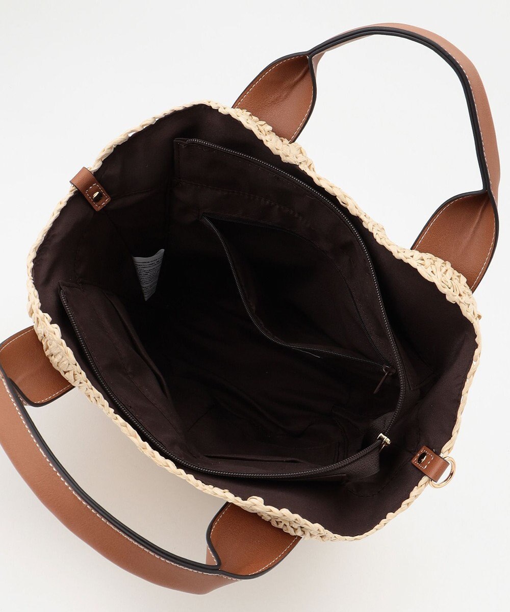 LA BAGAGERIE 【maison vert】 【ペーパー素材・多収納】ラウンド2WAYかごバッグ 