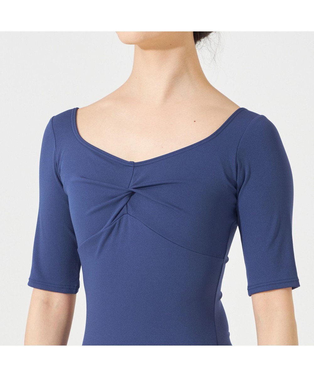 Chacott 5分袖レオタード 