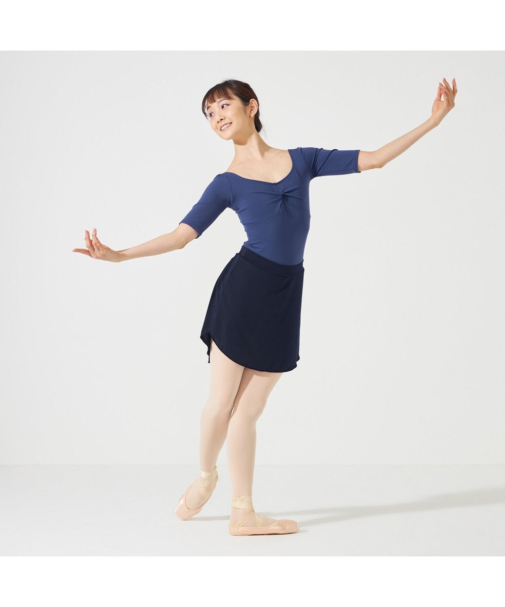 Chacott 5分袖レオタード 