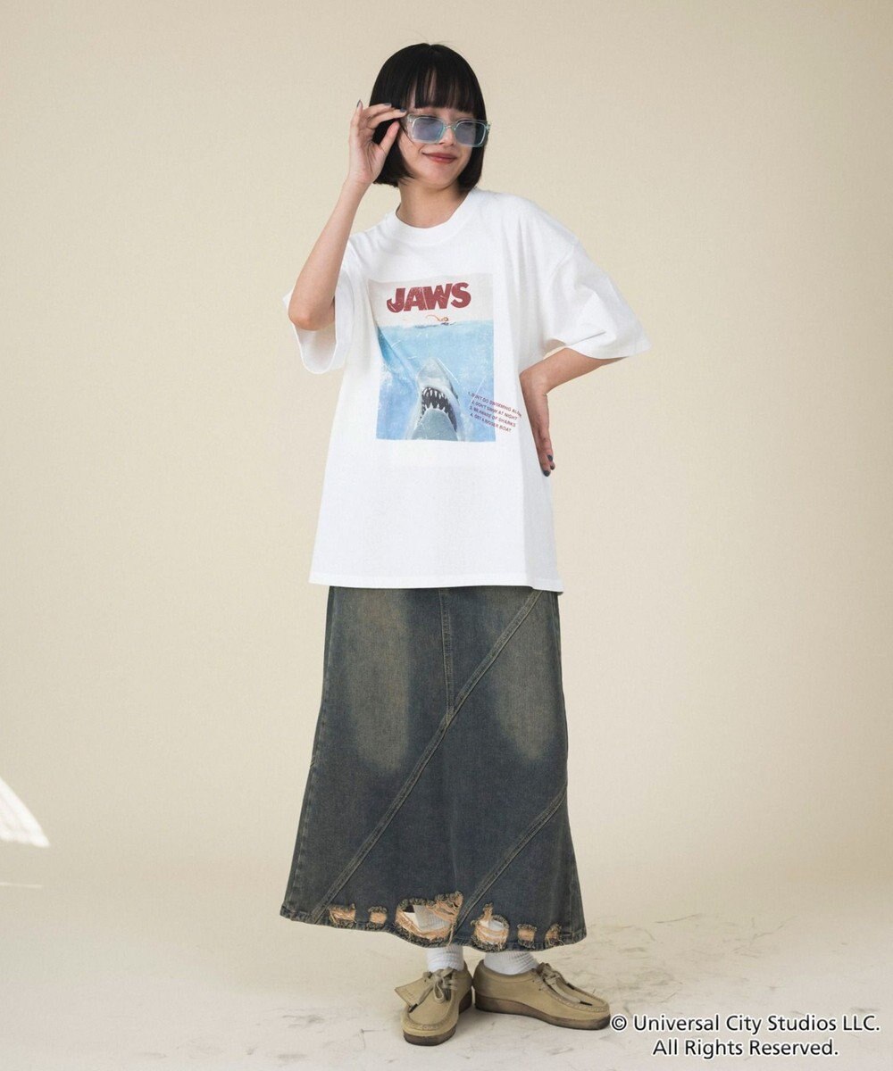 WEGO 【新柄追加/JAWS/ユニセックス着用ITEM/SMLサイズ展開】JAWSグラフィックT（S） 