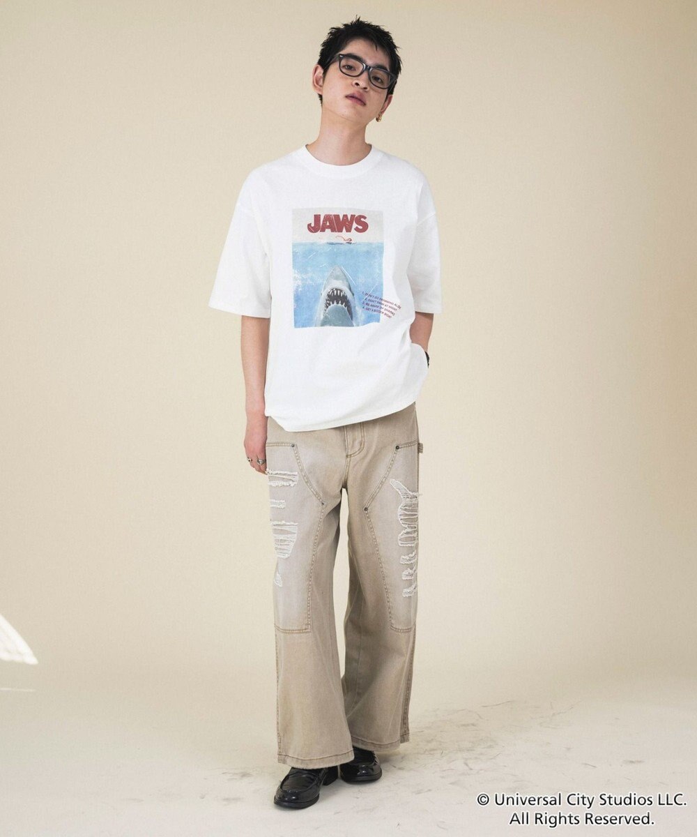 WEGO 【新柄追加/JAWS/ユニセックス着用ITEM/SMLサイズ展開】JAWSグラフィックT（S） 