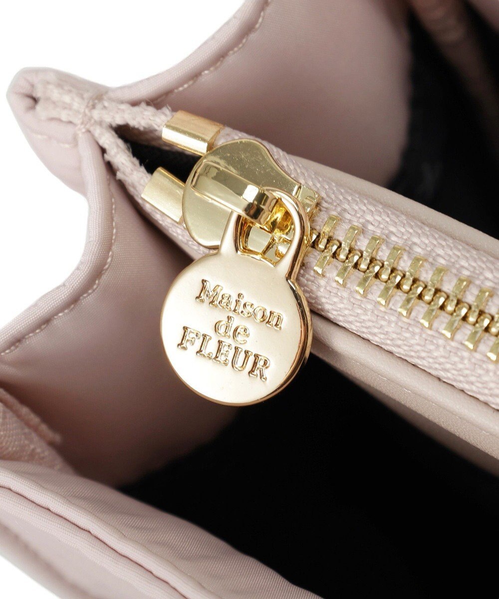 Maison de FLEUR 撥水加工マルチポケットキャリーオンバッグ 