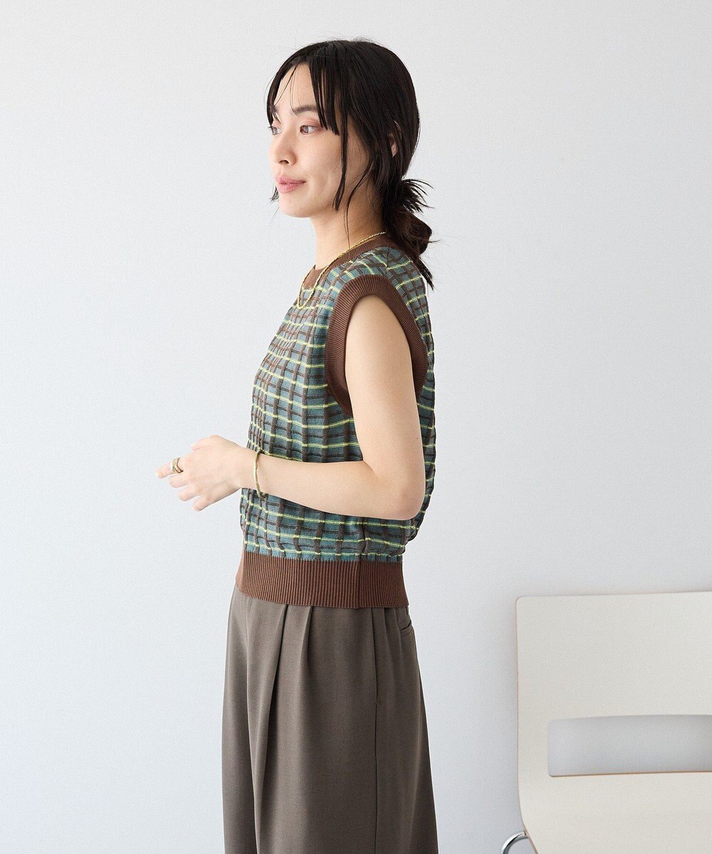 CRAFT STANDARD BOUTIQUE リンクスチェックニットベスト 