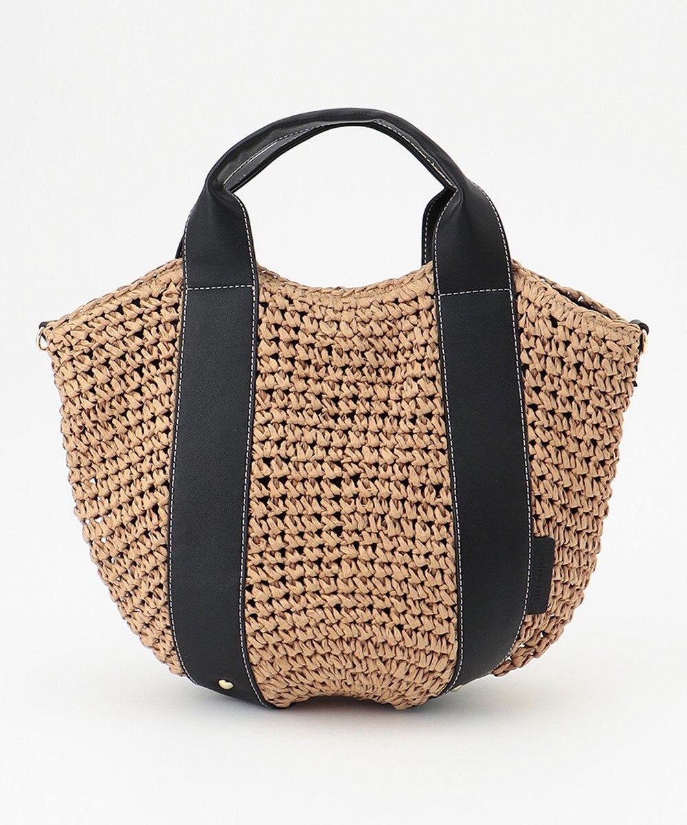 LA BAGAGERIE 【maison vert】 【ペーパー素材・多収納】ラウンド2WAYかごバッグ 