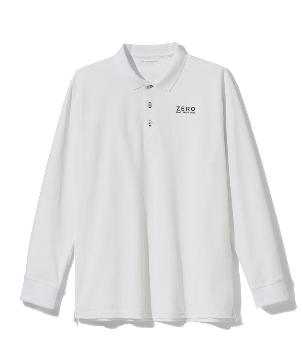 ZERO HALLIBURTON 【吸汗速乾・UVケア】鹿の子 ポロロングシャツ ZHG-A4A 1b 82851 ゴルフウェア 
