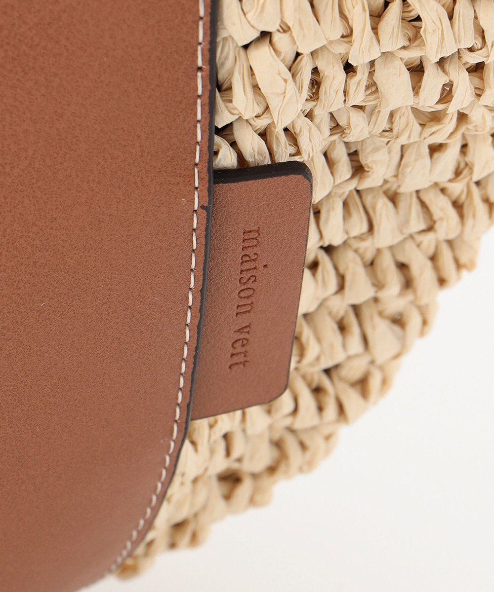 LA BAGAGERIE 【maison vert】 【ペーパー素材・多収納】ラウンド2WAYかごバッグ 