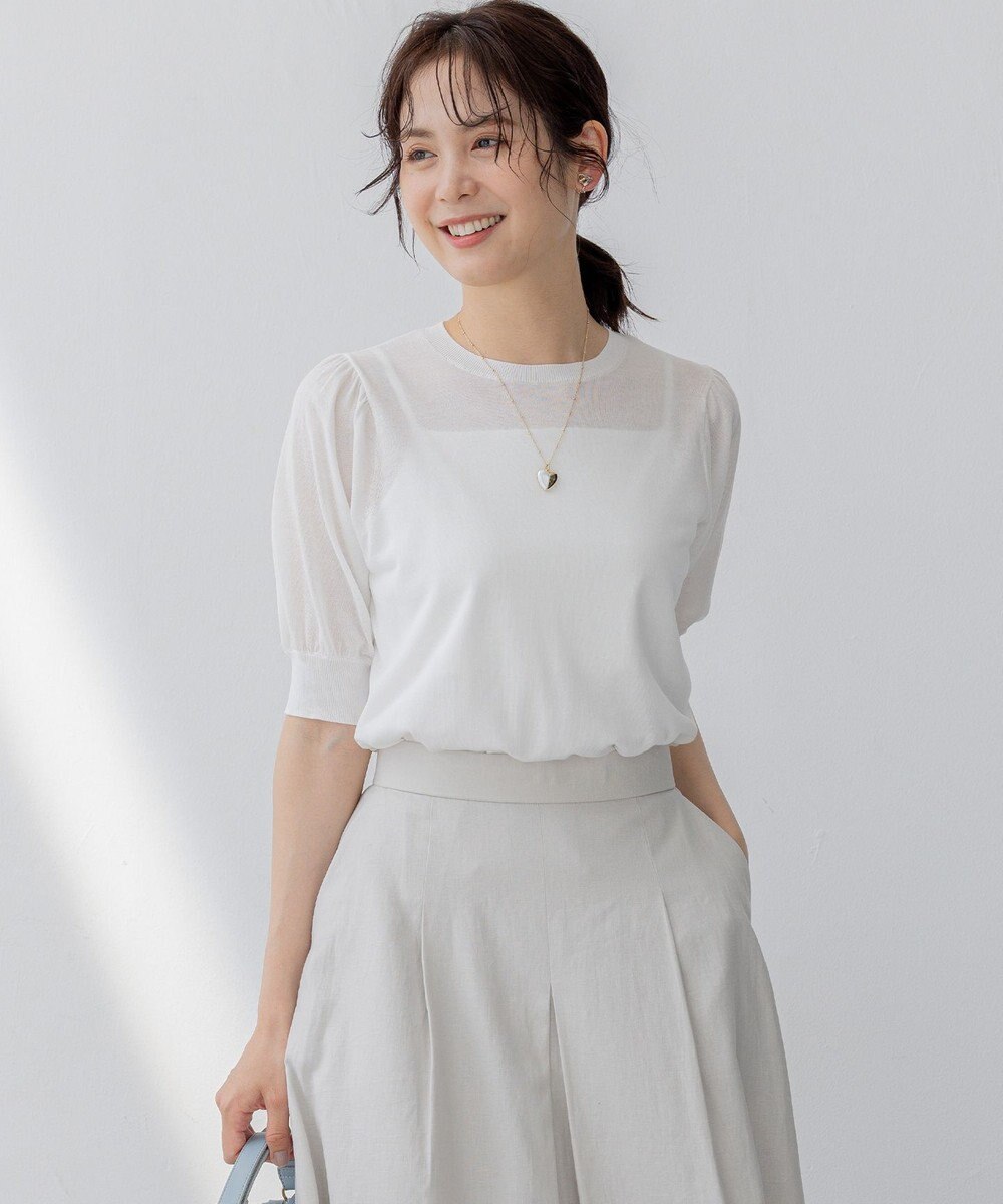 組曲 ハーフパールハート ネックレス 