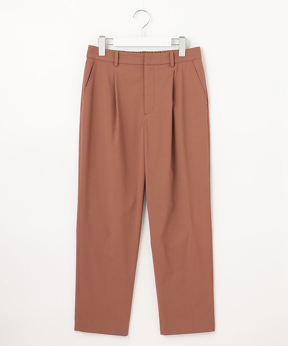 J.PRESS LADIES 【洗える】マイクロタイプライターストレッチ テーパード パンツ 