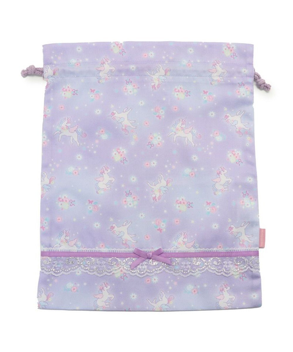 Mother garden マザーガーデン ユニコーン 巾着 《フラワー柄》  30cm×37cm 