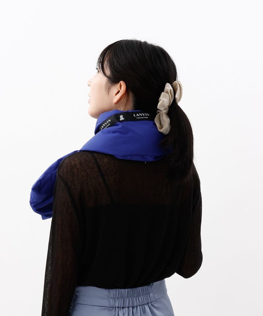 AURORA 【 LANVIN COLLECTION（ランバン コレクション） 】中綿リボン付マフラー(WASH) 