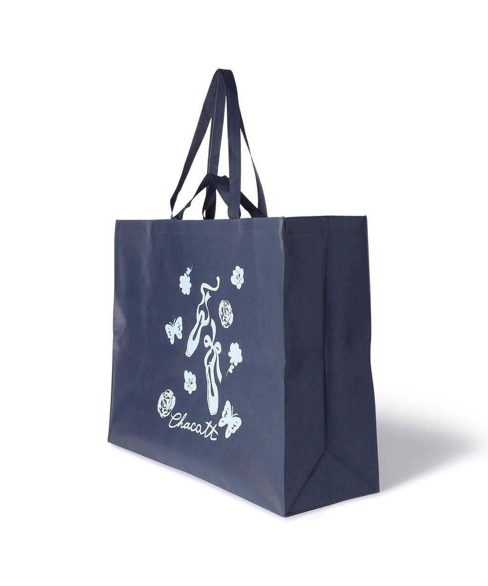 Chacott フラワー不織布バッグL 