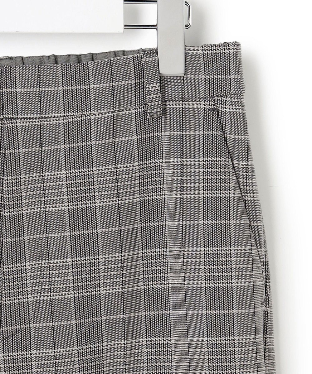 23区 【洗える】ウォームストレッチ チェック ワイド パンツ 