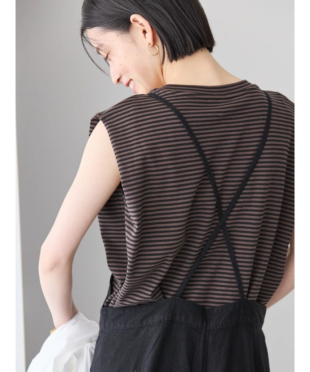 AMERICAN HOLIC リネンブレンドサロペットパンツ 