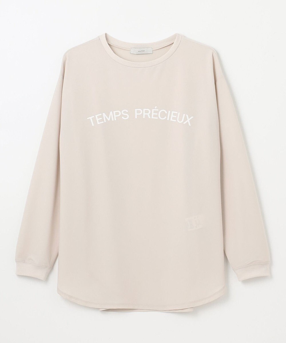 ANY ジョーゼットロゴプリントTシャツ 