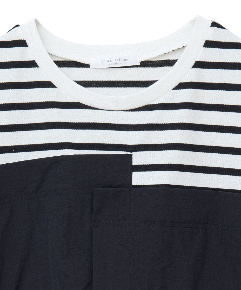 Green Parks ビスチェドッキングドロスト５分袖プルオーバー 