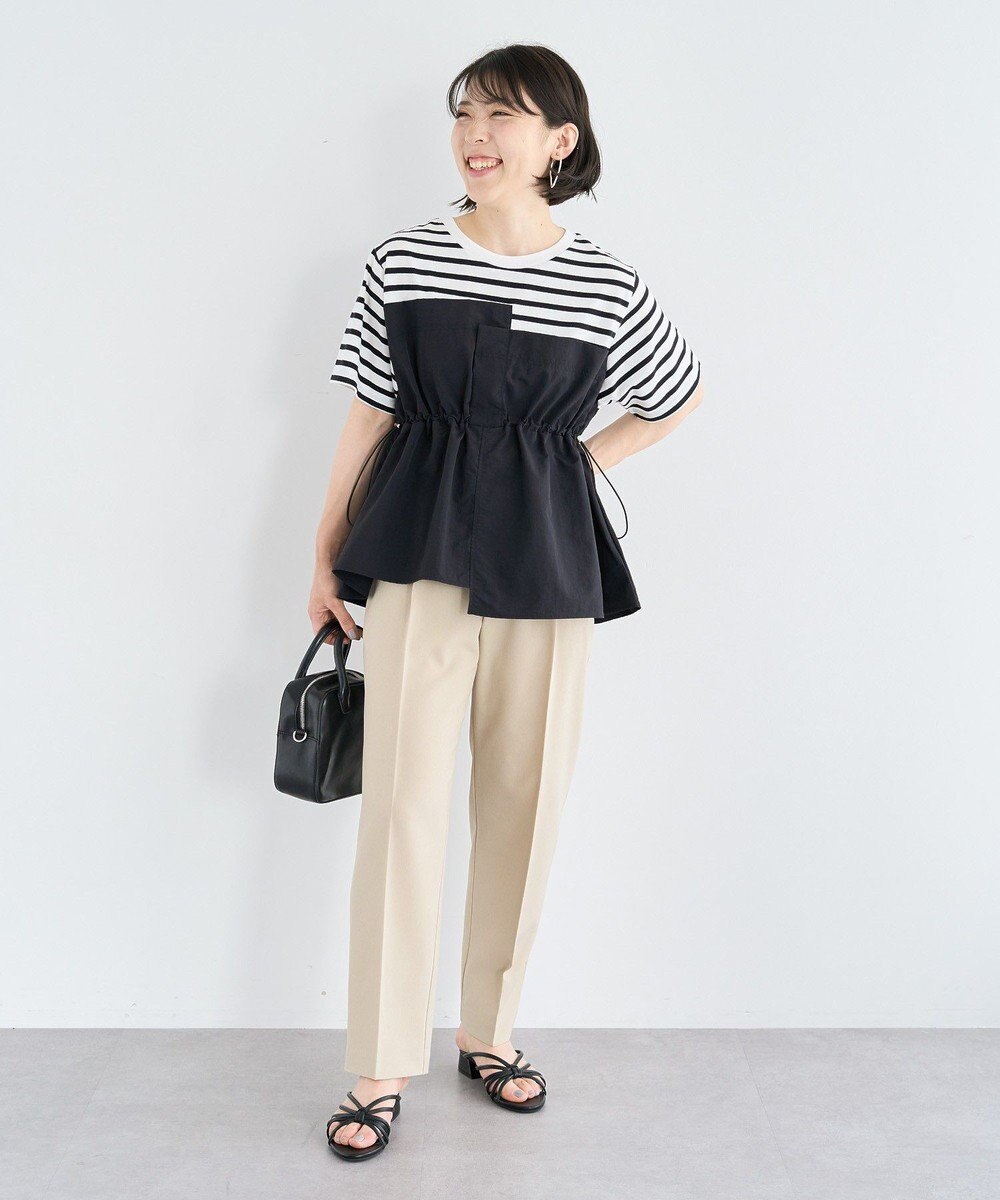 Green Parks ビスチェドッキングドロスト５分袖プルオーバー 