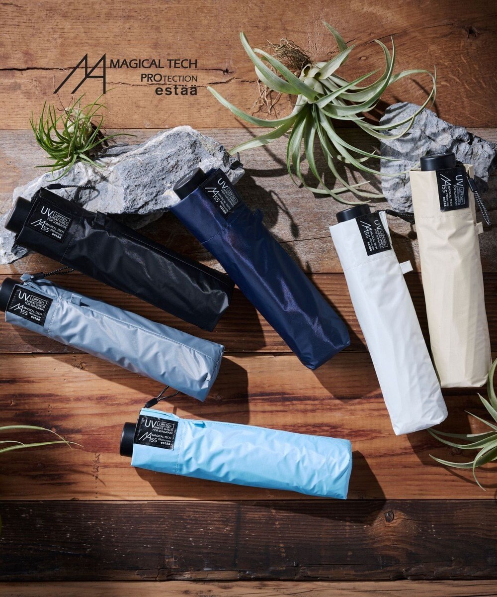 MOONBAT 【遮光100％/超軽量/耐久性】マジで軽い傘 晴雨兼用 折りたたみ日傘 マジカルテックプロテクション Tough 12 rib 55cm 