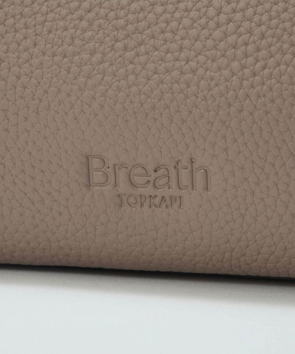 TOPKAPI 【Breath TOPKAPI】シュリンクレザー ショルダー付き トートバッグ / チャーム付き M 