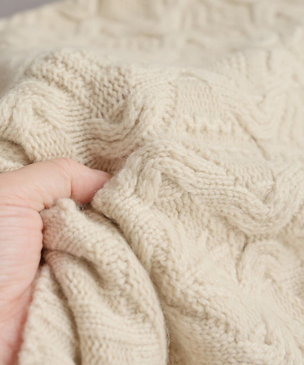 muuc 5種類の模様編み  パッチワーク柄ケーブル模様編みベスト 