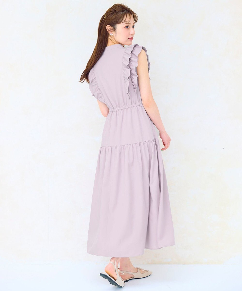 Feroux ショルダーフリルティアード ワンピース 