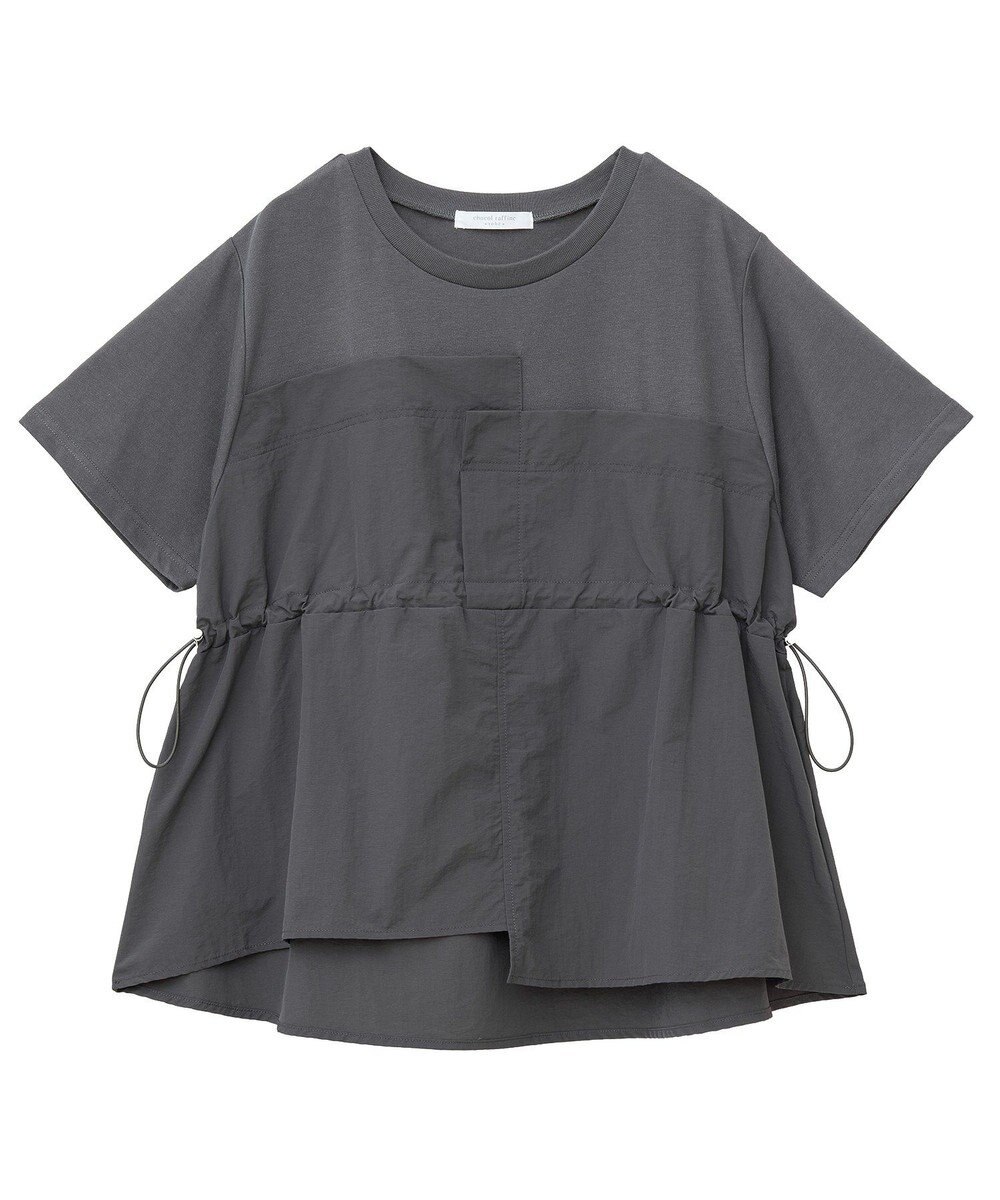 Green Parks ビスチェドッキングドロスト５分袖プルオーバー 