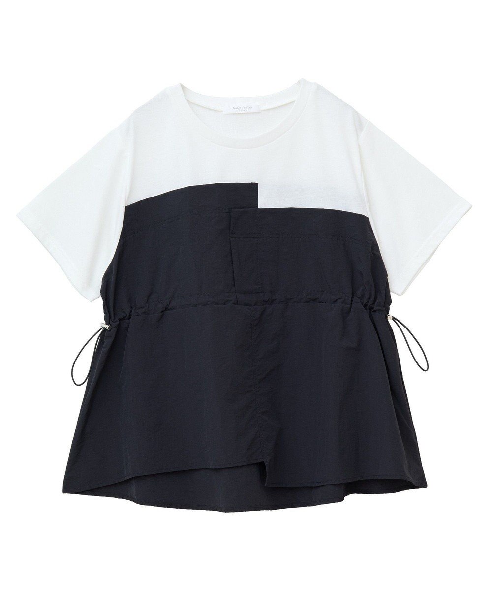 Green Parks ビスチェドッキングドロスト５分袖プルオーバー 