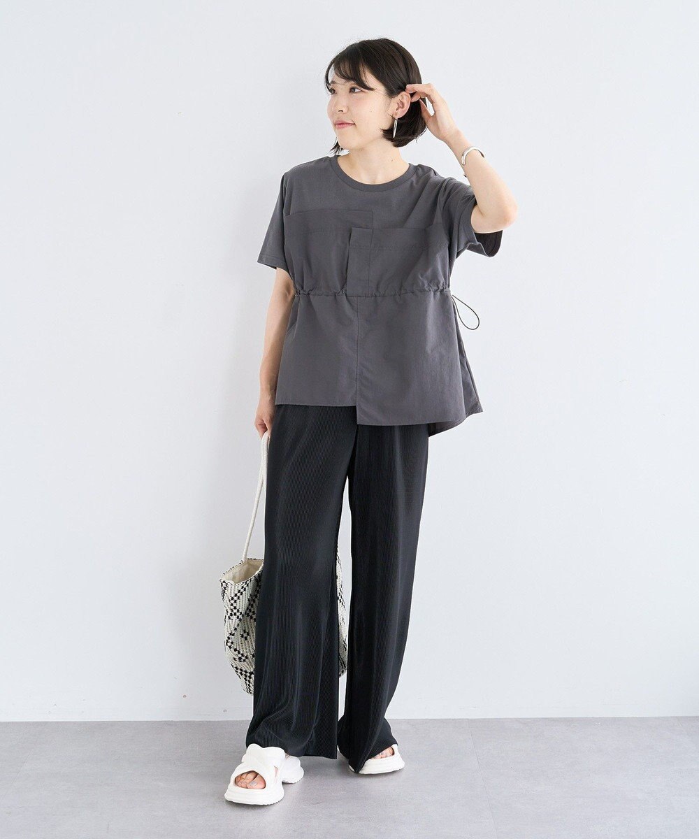 Green Parks ビスチェドッキングドロスト５分袖プルオーバー 