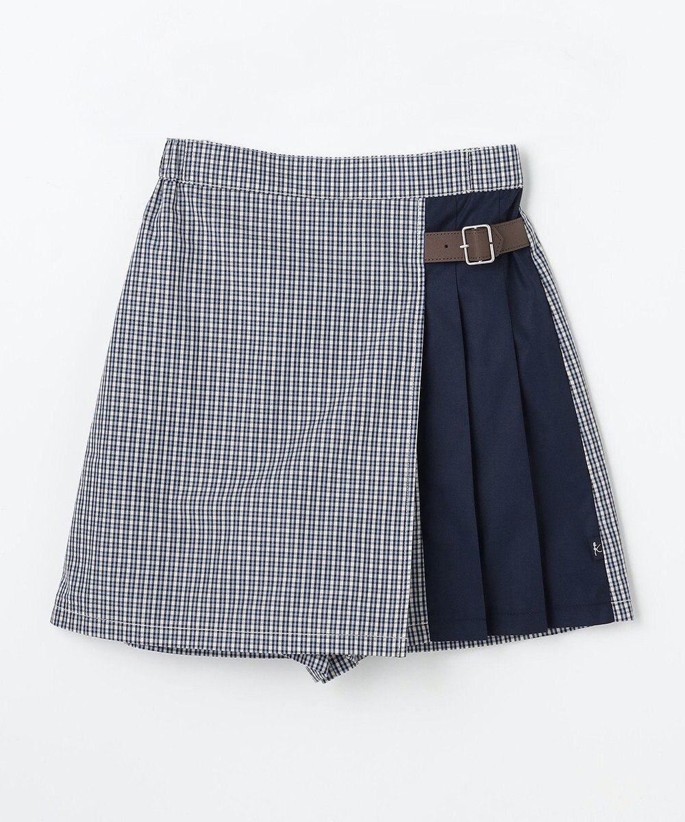 組曲 KIDS 【150-170㎝】 チェックプリーツ キュロット 