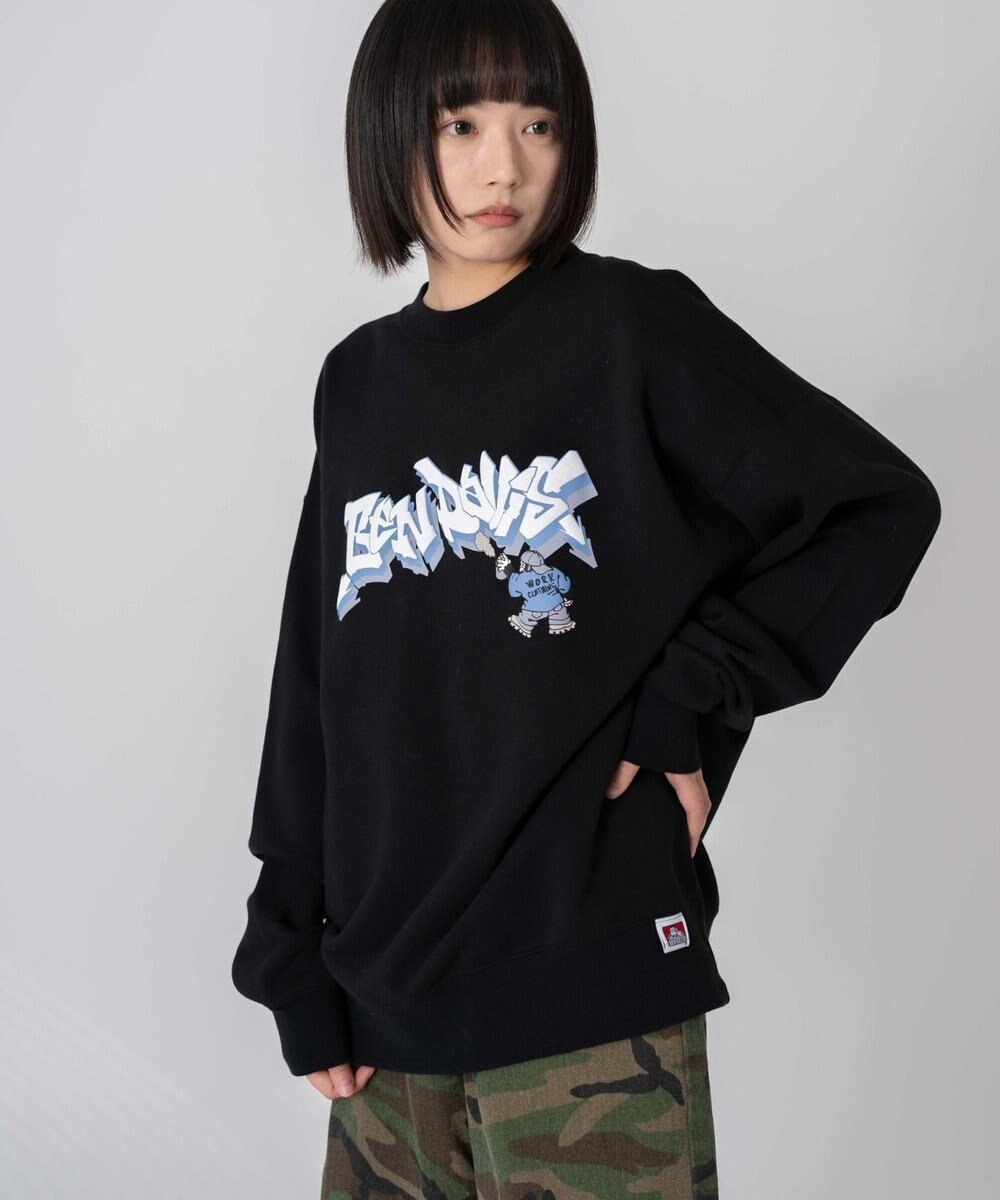 WEGO 【ユニセックス着用ITEM/MLサイズ展開】別注BENDAVISバブルロゴプルオーバー 