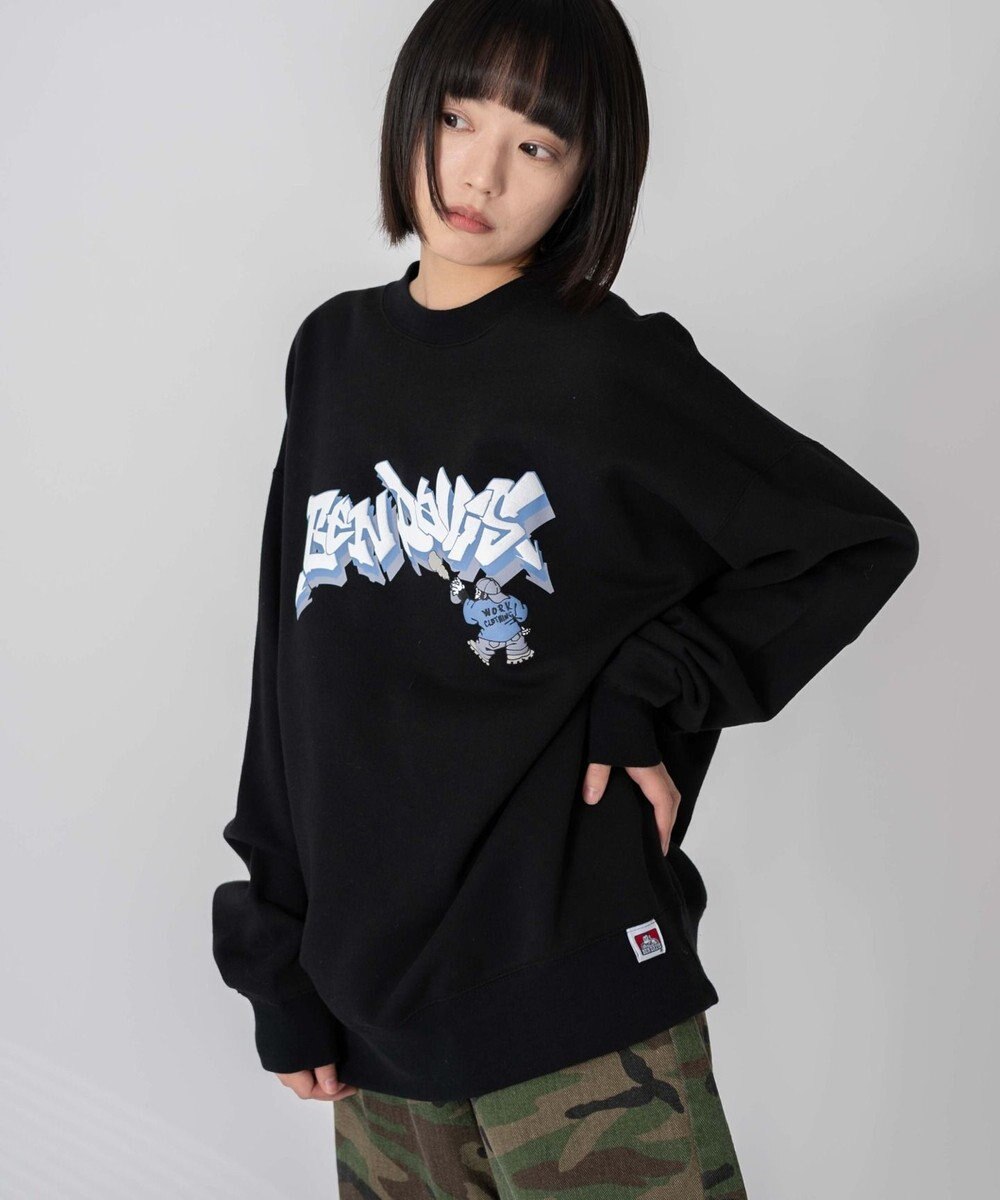 WEGO 【ユニセックス着用ITEM/MLサイズ展開】別注BENDAVISバブルロゴプルオーバー 