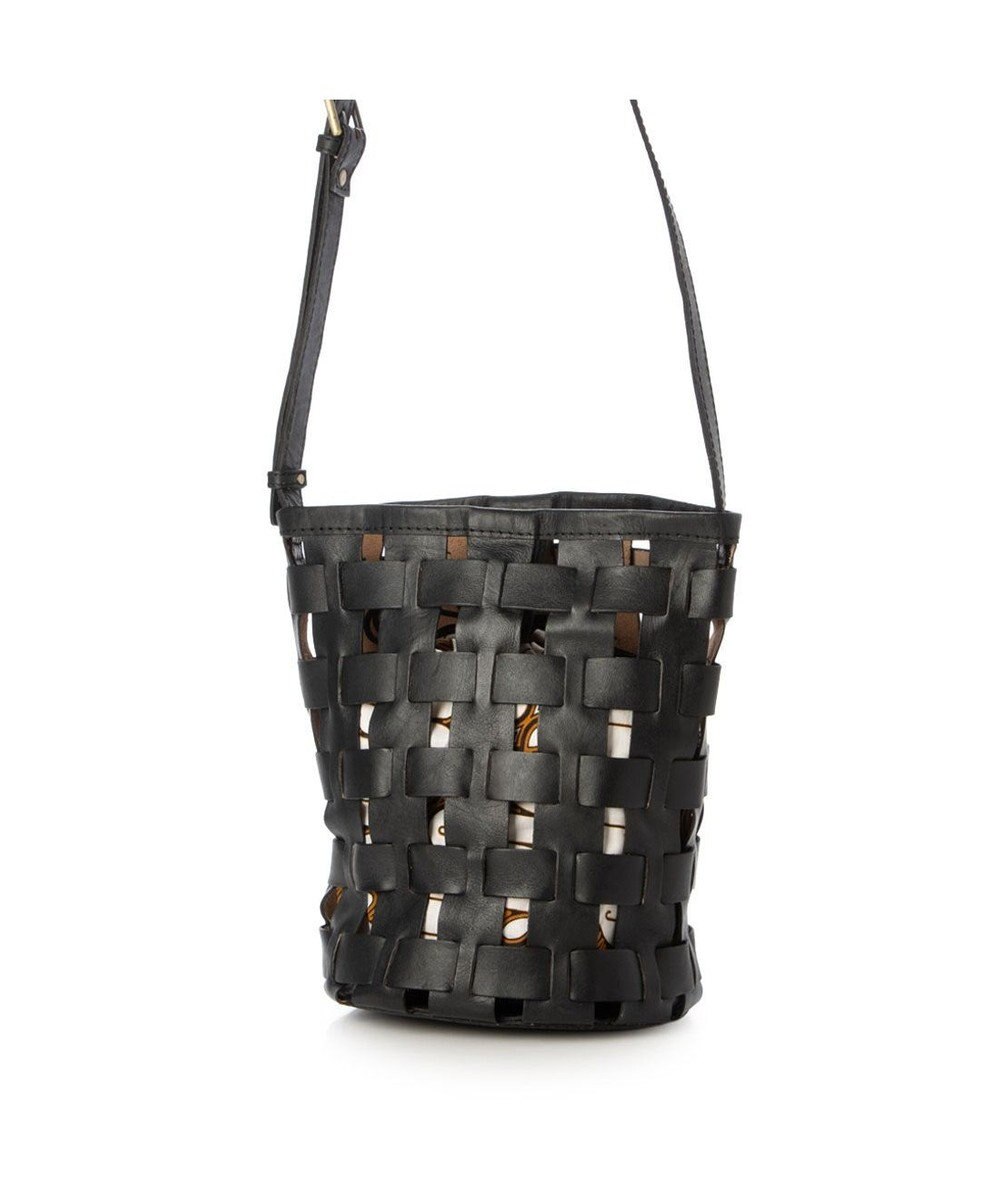 UNBILLION ピークスピーク PEAKS PEAK / 牛革透かし編みメッシュショルダートート 