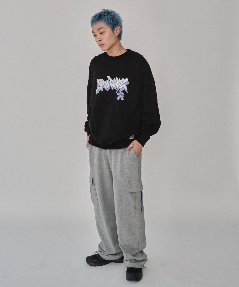 WEGO 【ユニセックス着用ITEM/MLサイズ展開】別注BENDAVISバブルロゴプルオーバー 