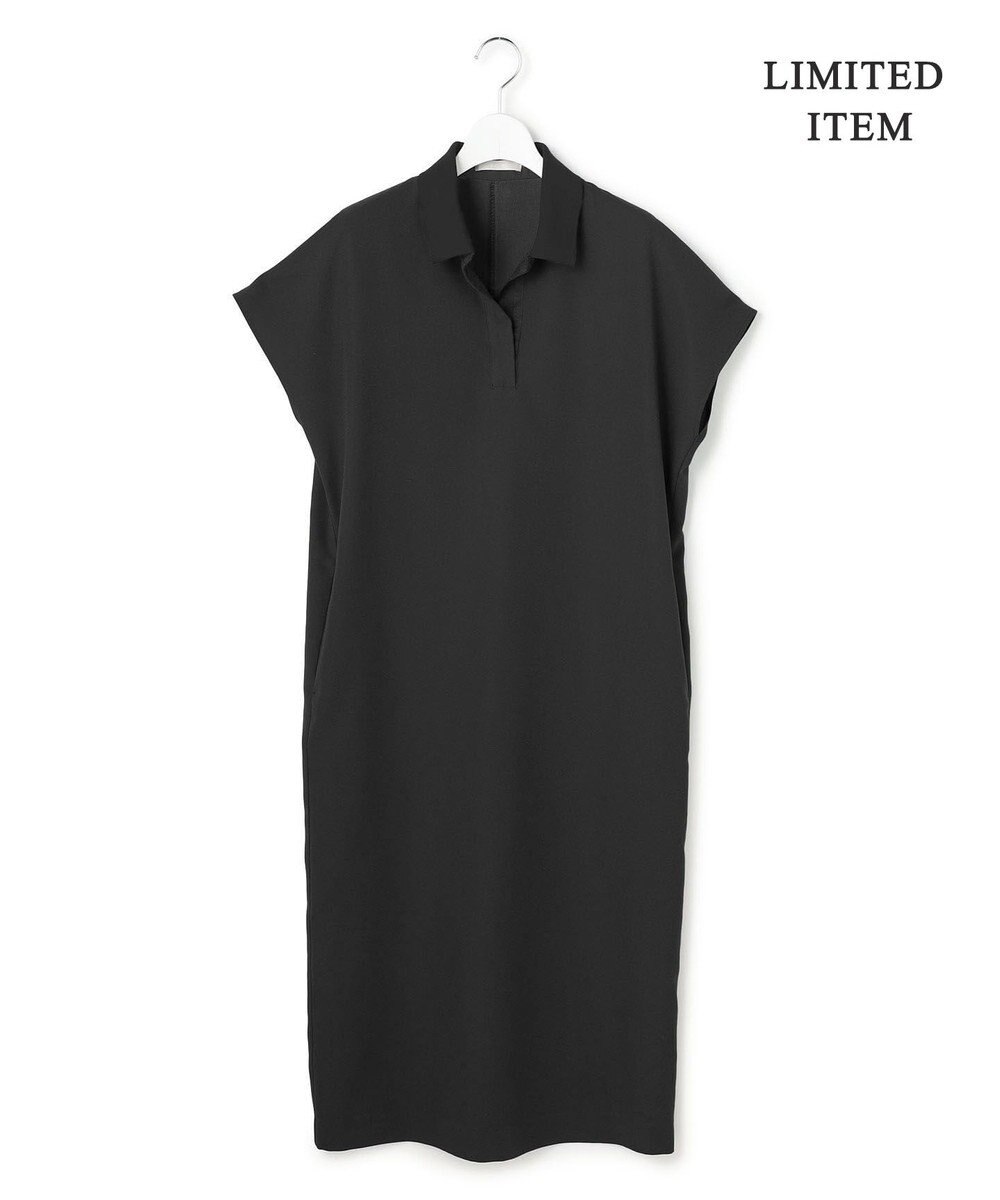 ICB 【先行予約・WEB限定】FluidBackSatin ニット衿シャツワンピース 