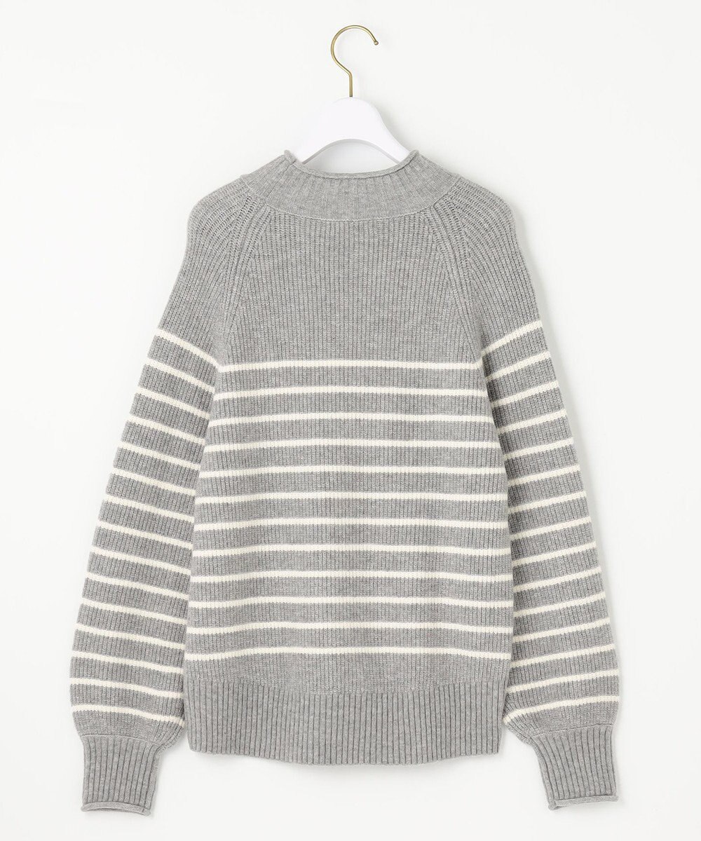 ANY SIS 【洗える】ハイネックボーダー ニット 