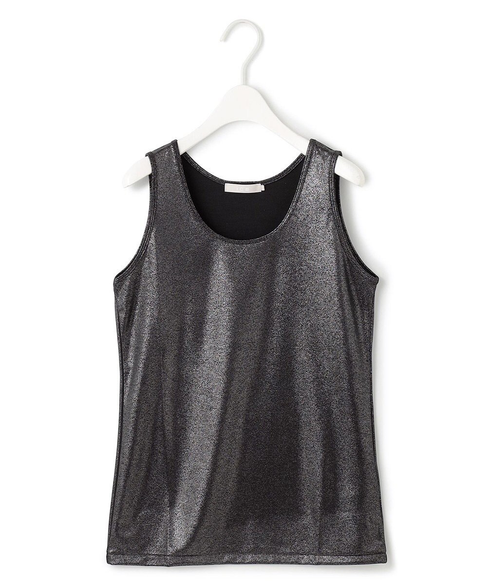 ICB L 【洗える】シャイニータンクトップ カットソー 