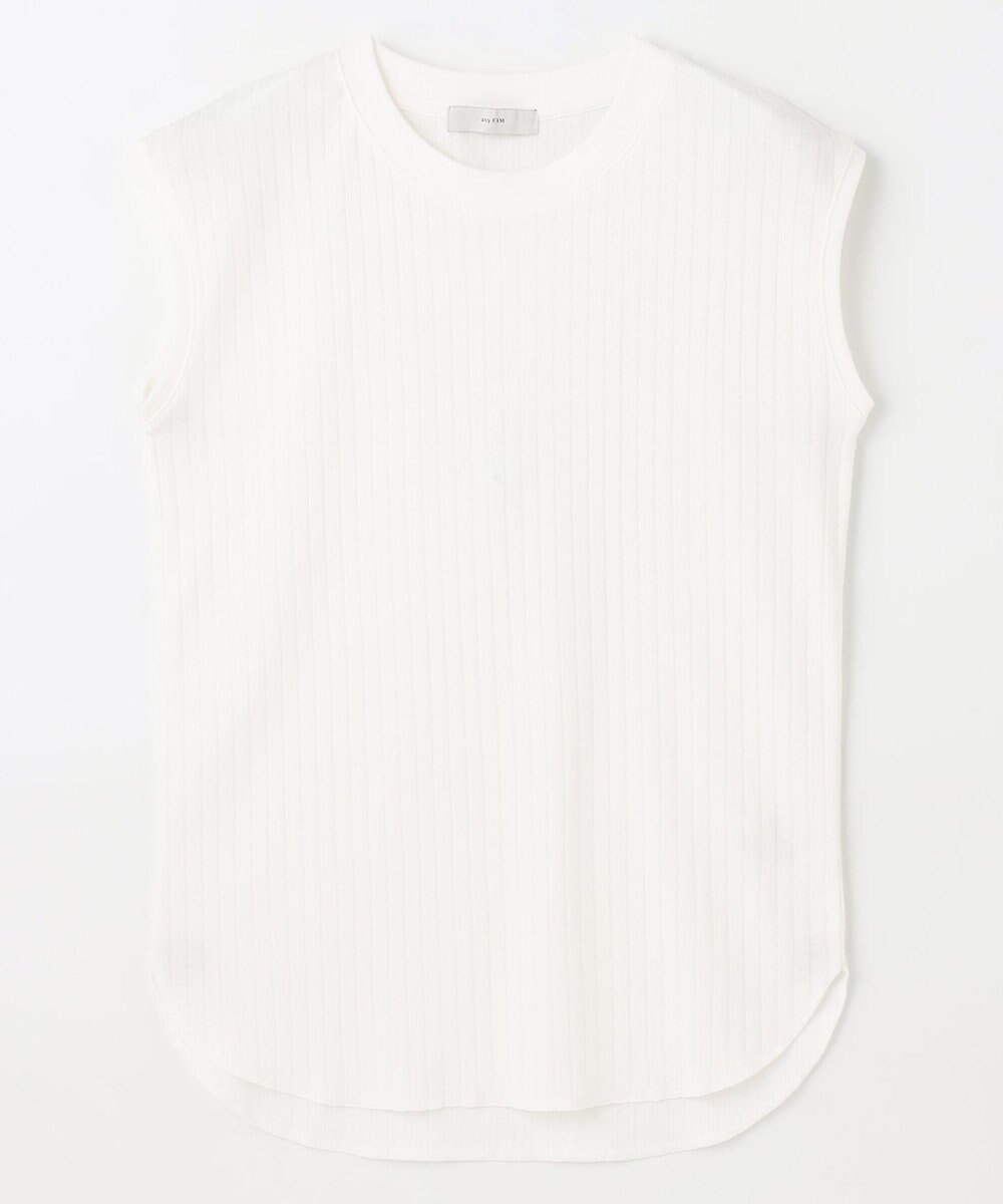 ANY L 【洗濯機可/接触冷感/UVカット】汗ジミ防止テレコノースリーブプルオーバー 