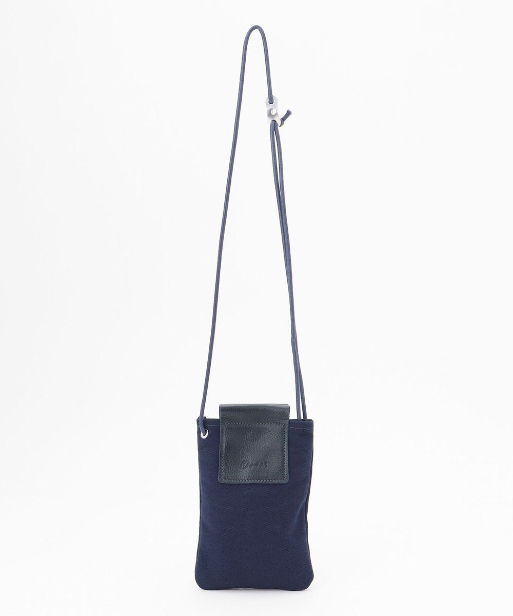 UNBILLION Otias 8号キャンバスシュリンクレザースマホショルダー 