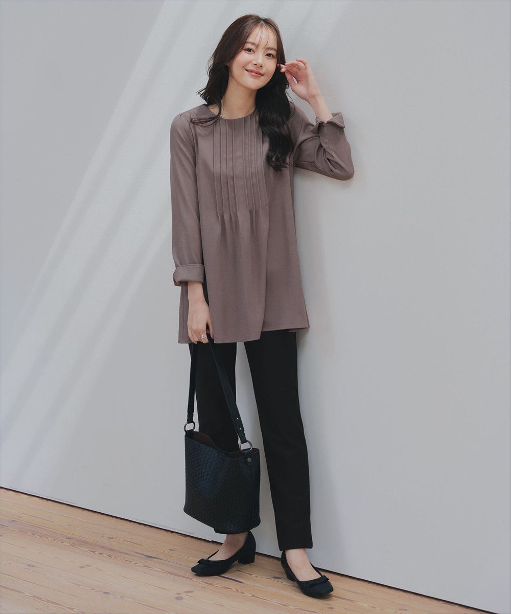 Tiaclasse 【安田美沙子さん着用・新色追加・日本製】すふれ起毛ストレートパンツ 