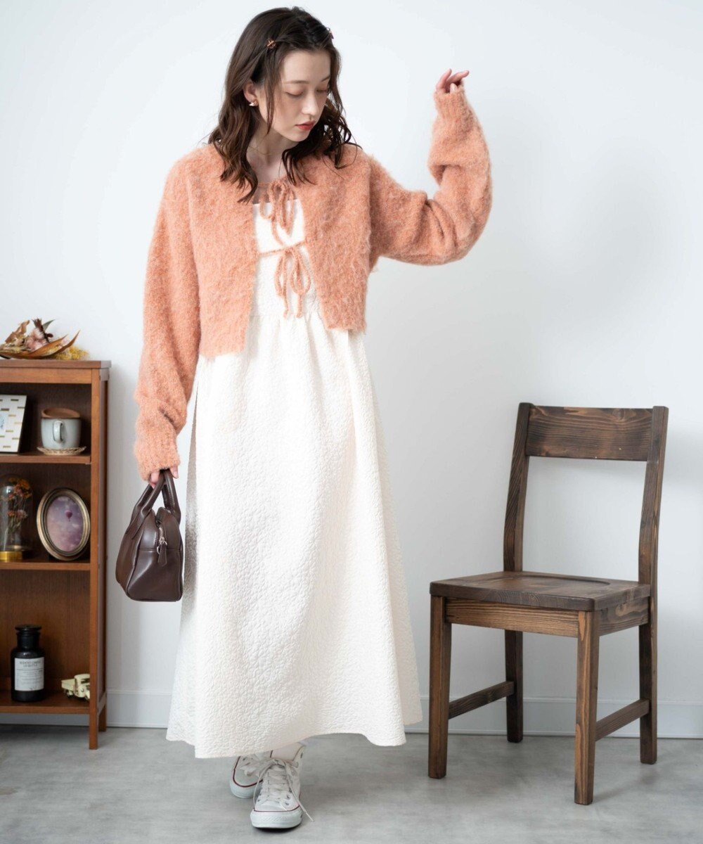 WEGO 2WAYブークレリボンカーデ 