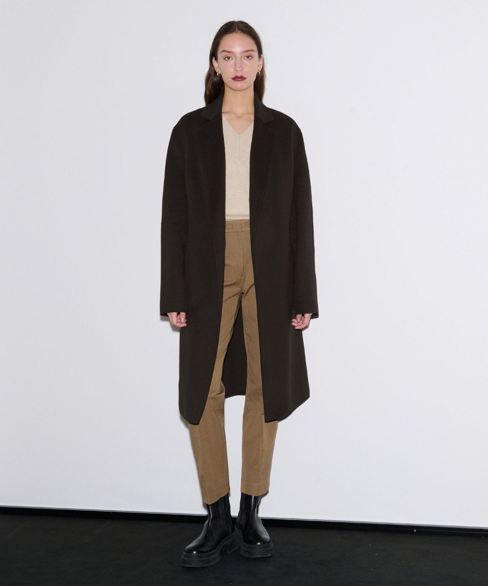 JOSEPH ダブルフェイスカシミヤ　ラップロングコート 