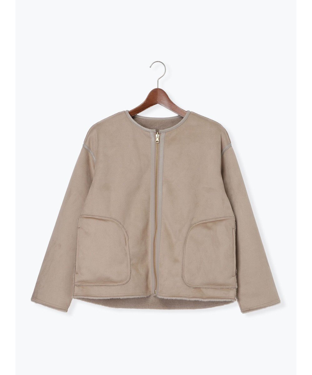 Te chichi リバーシブルファームートンブルゾン 