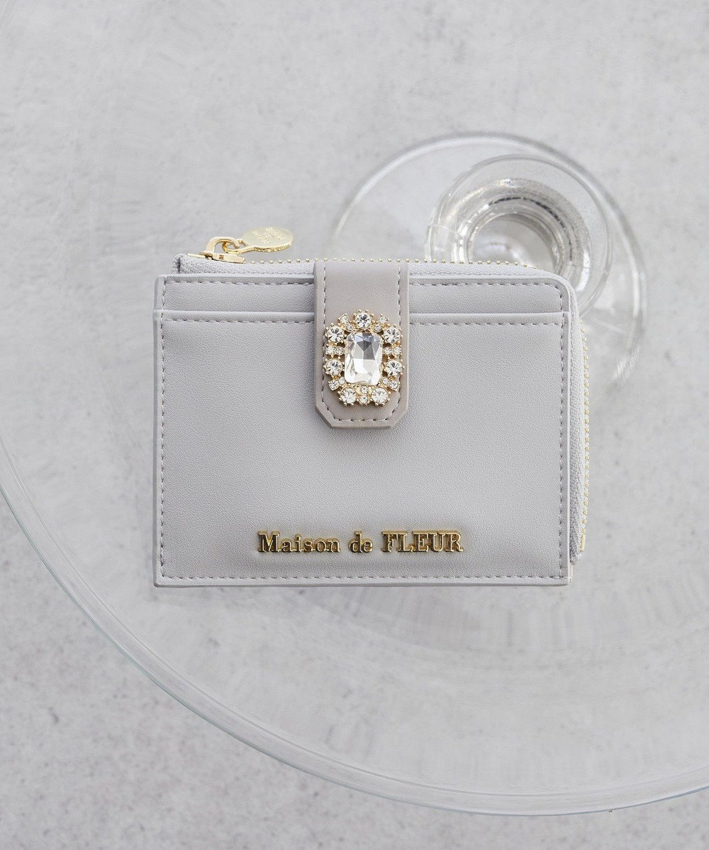 Maison de FLEUR 配色ビジューフラグメントケース 