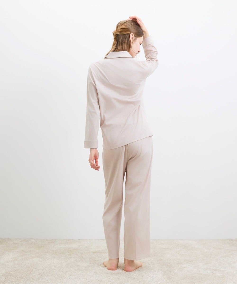 une nana cool 【綿100%】60/1 シルケットスムース 長袖開襟 MADE WITH LIBERTY FABRIC 