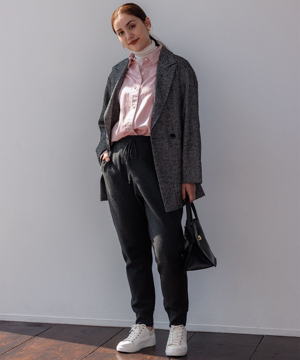 23区 L 【Lサイズ限定】ヴィスコースストレッチ ジョグ パンツ 